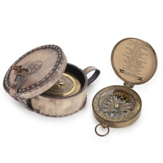 Brújula marinera con estuche